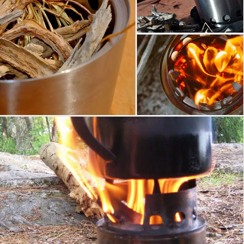 Camping Wood Charcoal Stove Portable Outdoor Stove Wood Fire Burning Stove China