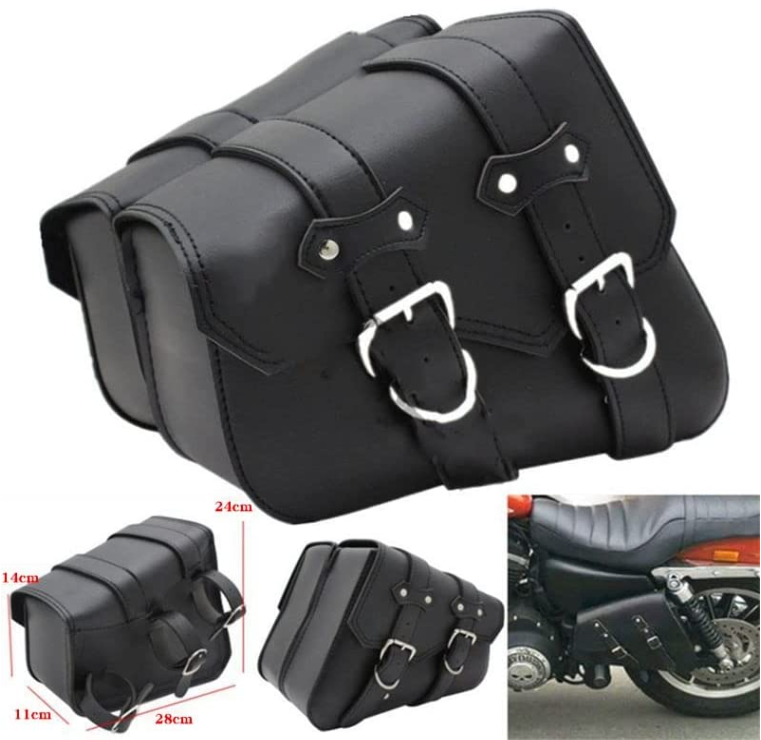 Easy Install Storage Luggage Artificial Leather Motorcycle Saddle Bag China Manufacturer