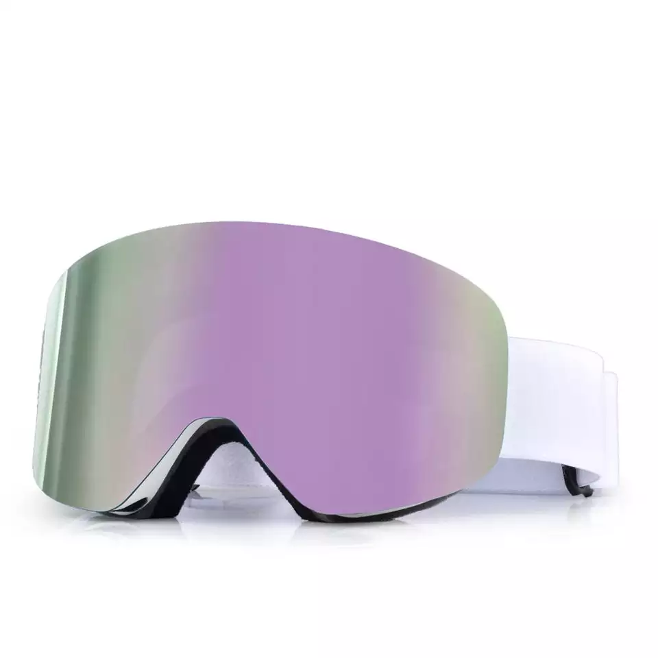anti fog PC lens snowboard magnetic over glass ski goggles