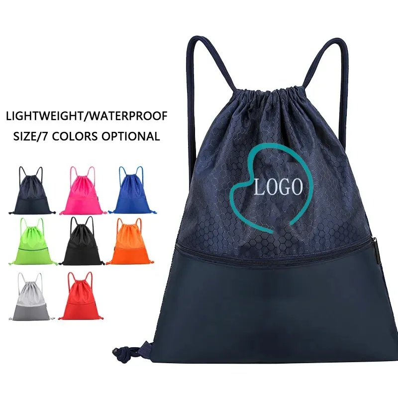Fashion Drawstring Backpack Sport Carry Pickleball Bag