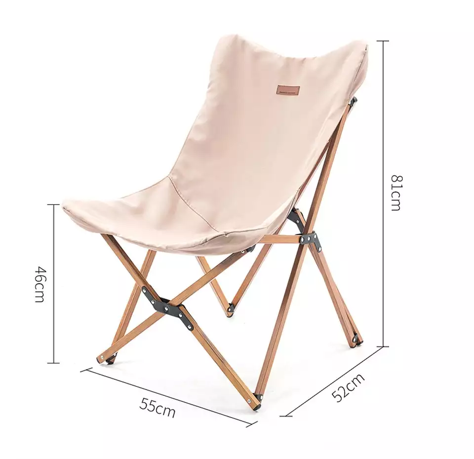 Fishing Leisure Butterfly Chair Wooden Folding Chair
