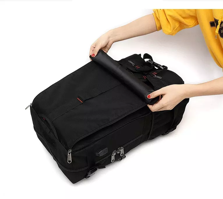 Unisex Hiking Camping Waterproof Backpack Polyester Durable Knapsack