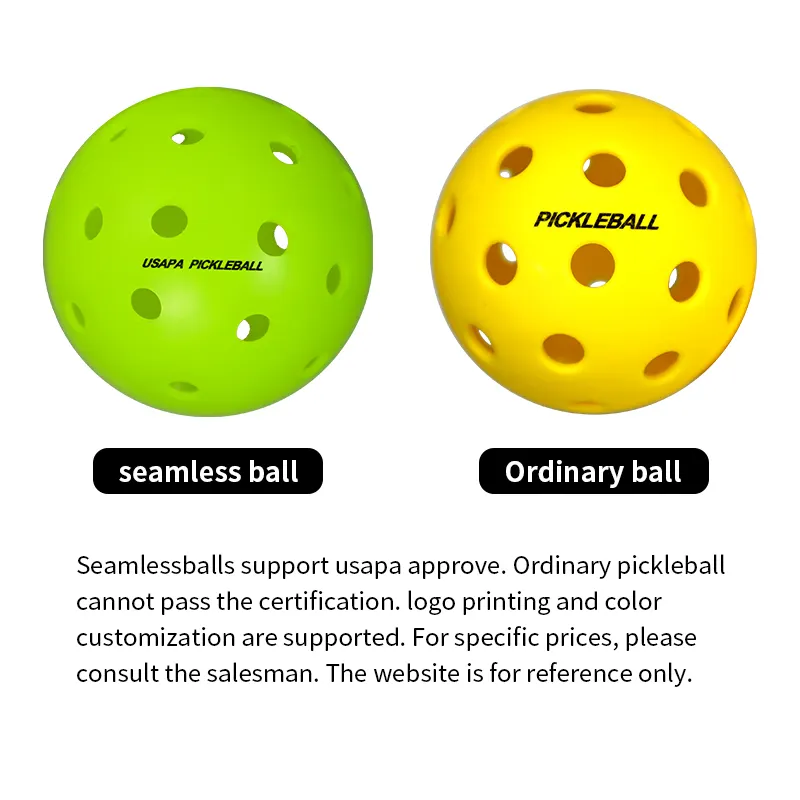 PP Material USAPA approved 40 holes pickleball balls China