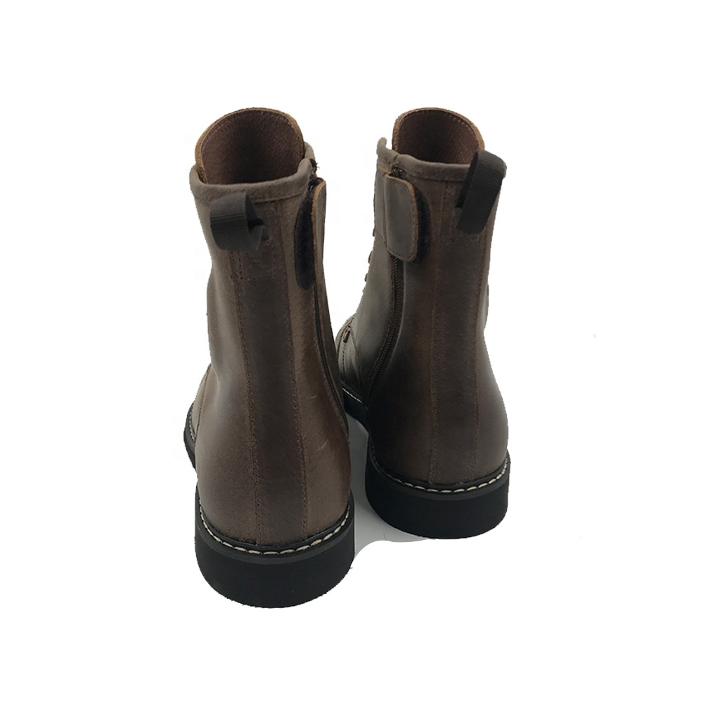 Leisure Motorcycle Boots Genuine Leather Shoes For Auto-Riding