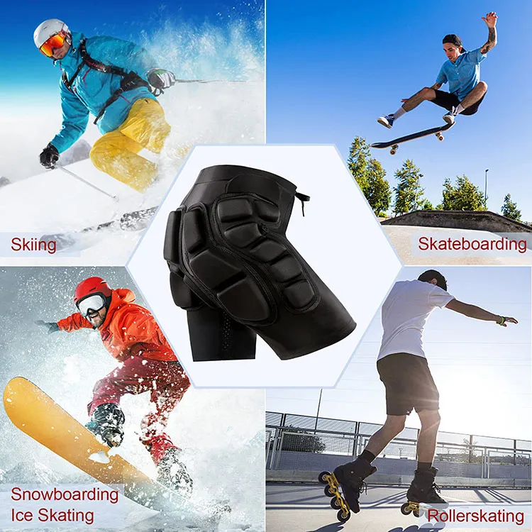 Outdoor Sport Thickened Crash Pads Pants High elastic Impact absorption shots