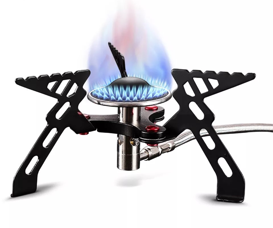 Ultralight Cooking BBQ Gas Stove Stainless Steel Gas Stove Outdoor Camping Gas Stove