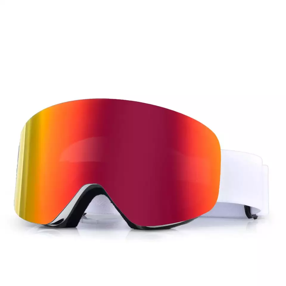 Snowsports, anti fog PC lens snowboard magnetic over glass ski goggles