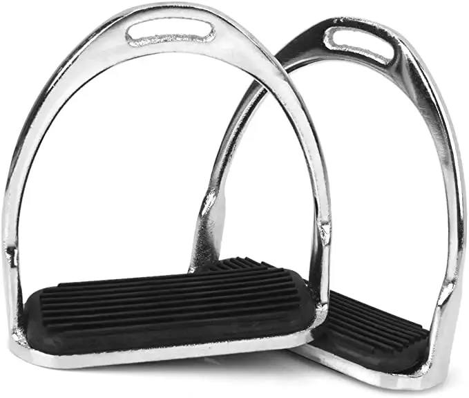 Horse Riding Equestrian Stirrups with Rubber Treads