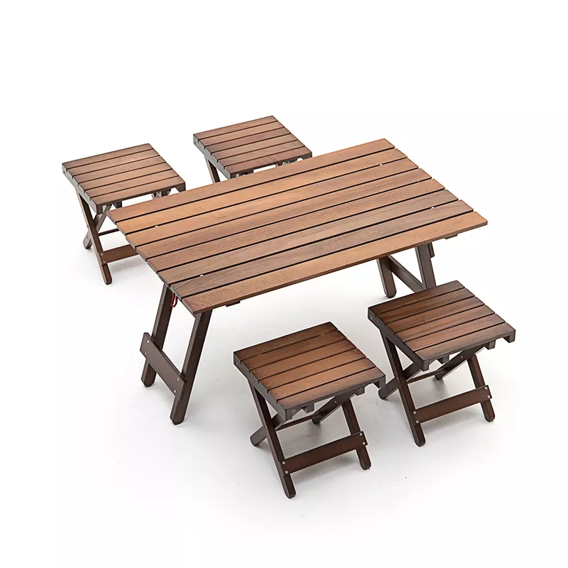 Household Outdoor Camping Furniture Folding Table and Chairs Set