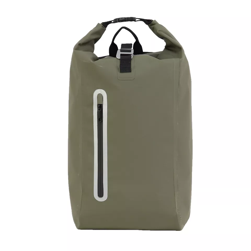 Tarpaulin Waterproof Backpack Hiking Roll Top PVC Duffel Knapsack