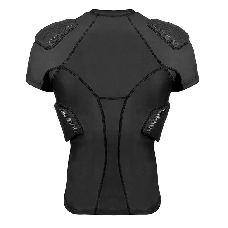 Rib and Shoulder Protective Undershirt Men's Shirt Padded for Sport