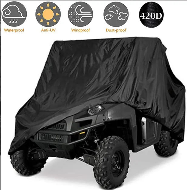 Waterproof 420D Oxford UTV Cover Polyester Material ATV Cover