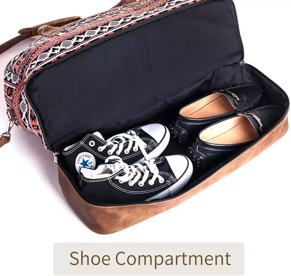 Waterproof Polyester Canvas Duffel Tote Female Travel Storage Bag China