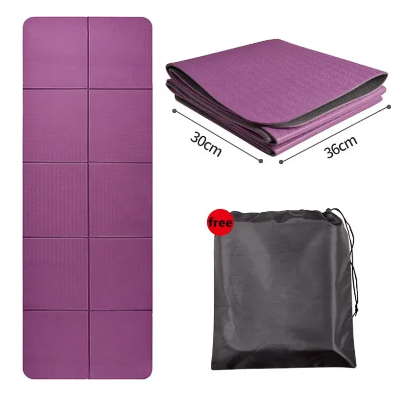 Home Non-slip Foldable TPE Yoga Mat