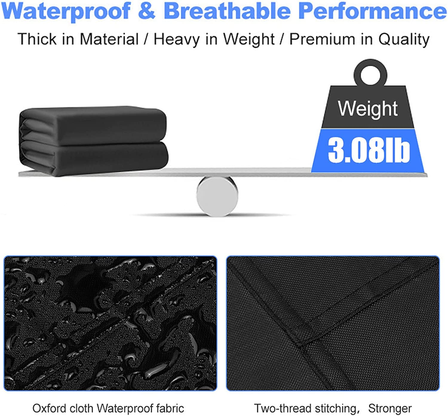 Breathable 190T Silver-coated Oxford Cloth UTV/ATV Cover