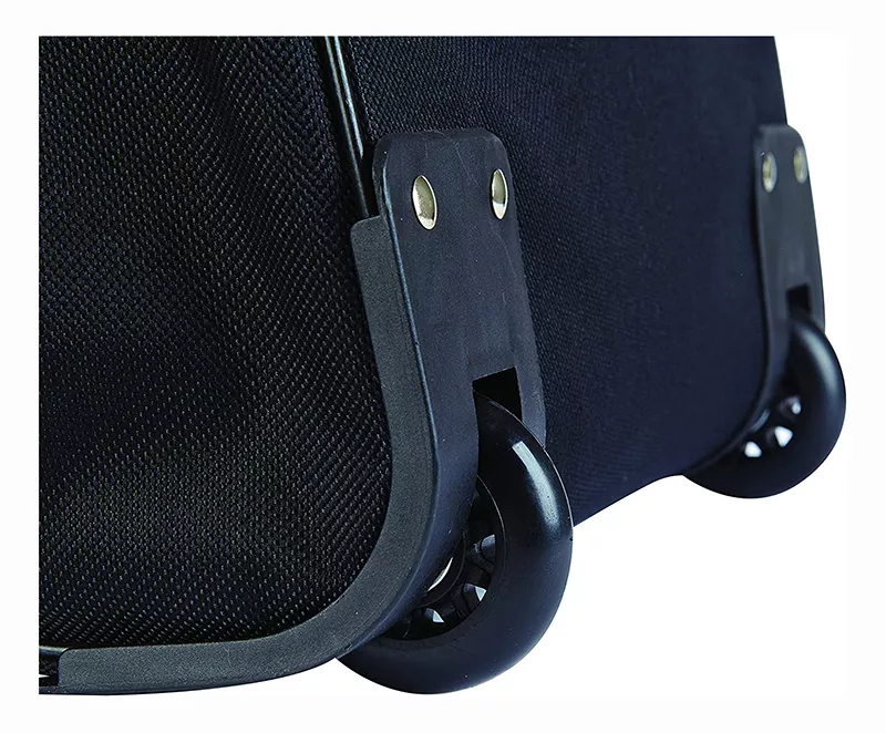 Wheels of Polyester Duffel Travel Bag Portable Wheeled Rolling Bag
