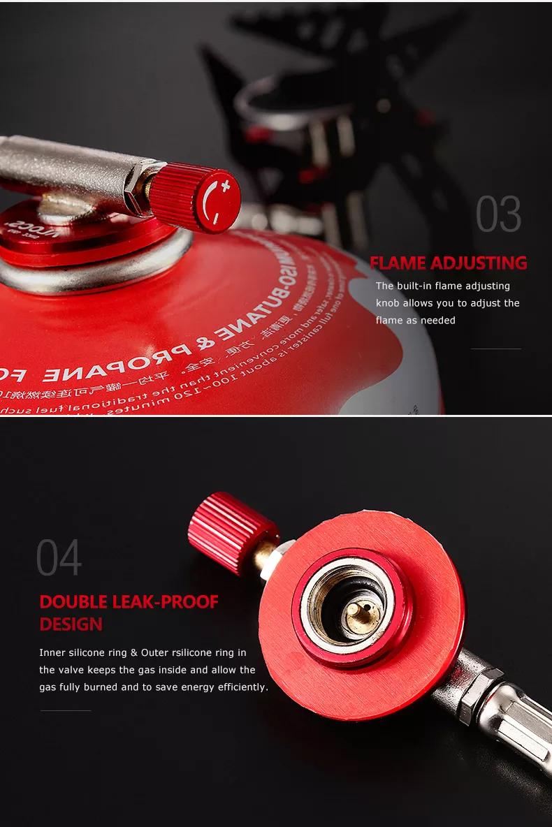 Ultralight Cooking BBQ Gas Stove Outdoor Camping Stainless Steel Gas Stove