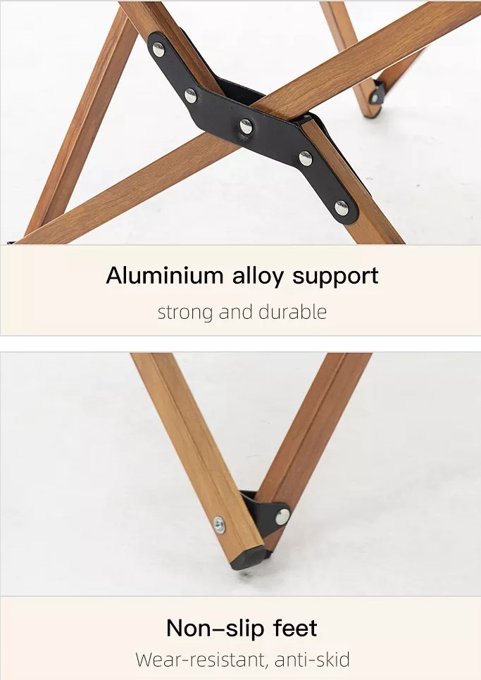Fishing Butterfly Wooden Folding Chair