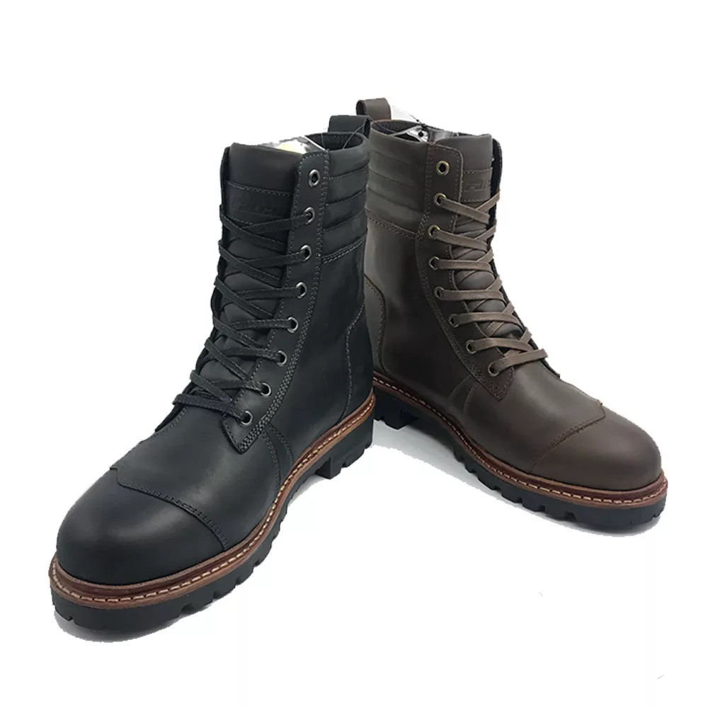 PPE Standard Ankle Protector Lace Up Motorcycle Boots