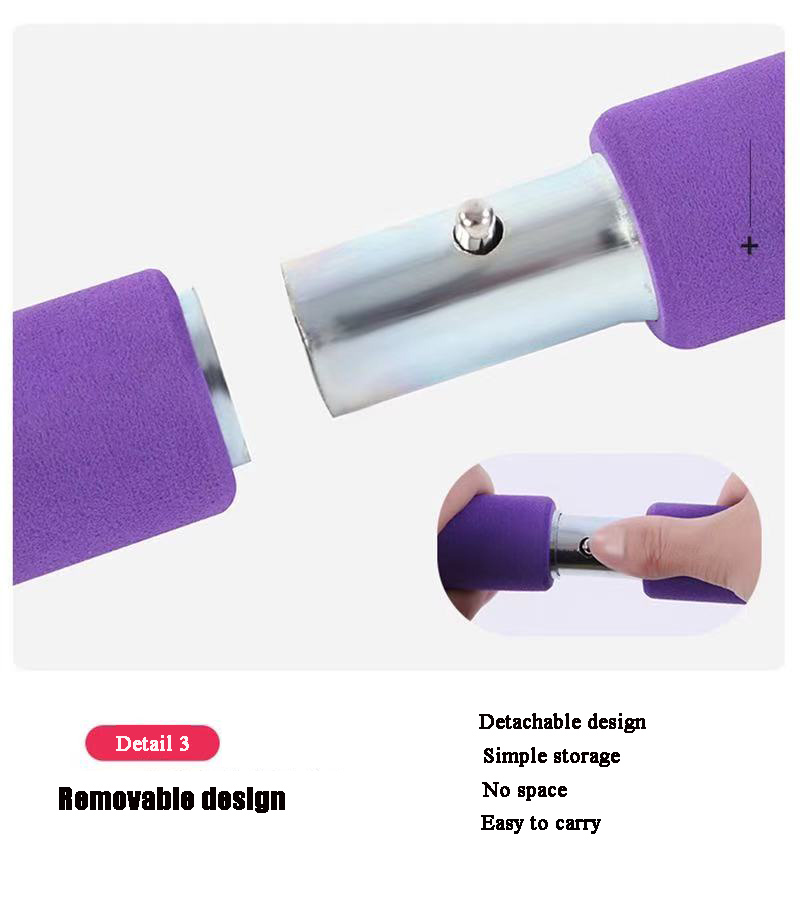 Yoga Pilates Exercise Removable Stick With Long Resistance Bands