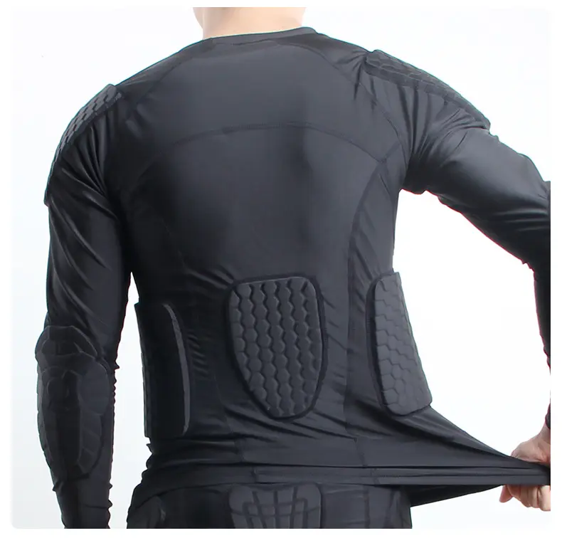 High Elastic Compression Padded Shirts for Sports Football Body Protective Gear