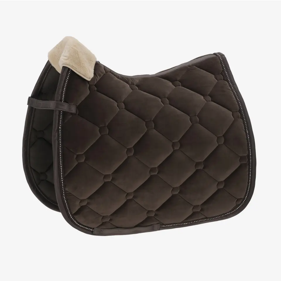 Horse Velvet Riding Winter Navy Saddle Pad