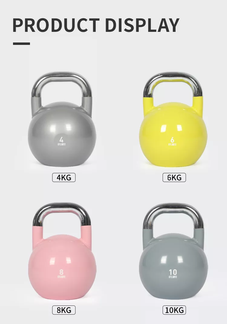 Unisex Steel Competition Kettlebell for Fitness Exercise