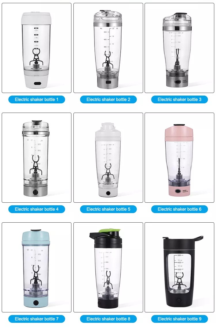 700ml Hot Sale Bottle Electric Protein Shaker Stainless Steel Insulated Vacuum Gym Fitness Electric Bottle