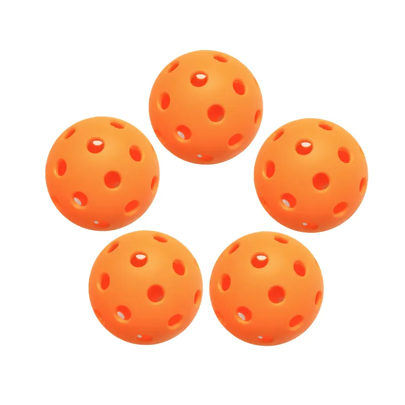 High Quality ONE-PIECE DESIGN Customized logo PP Material USAPA approved 40 holes pickleball balls