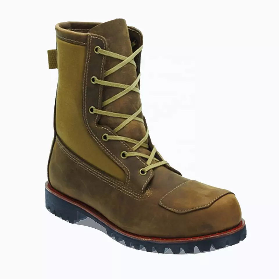 PPE Standard Ankle Protector Hot Sale Leather Shoes Motorcycle Riding Boots For Men