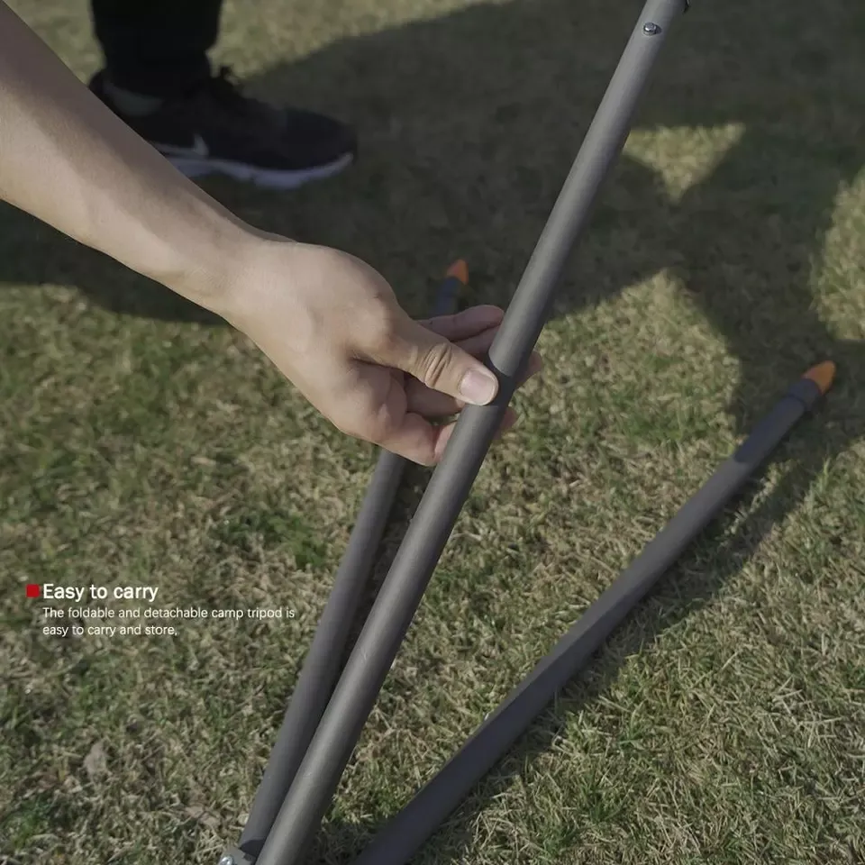 Hiking Foldable Large Barbecue Bracket Telescopic BBQ Tripod Stand China