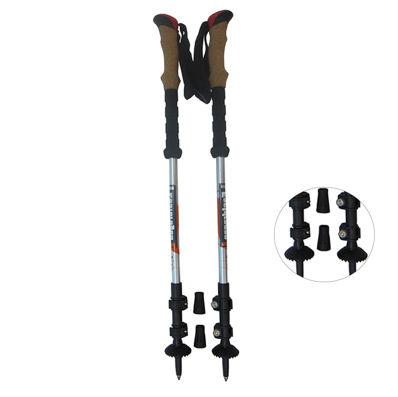 Telescopic Hiking Trekking Pole Ultralight 3 Section Walking Stick