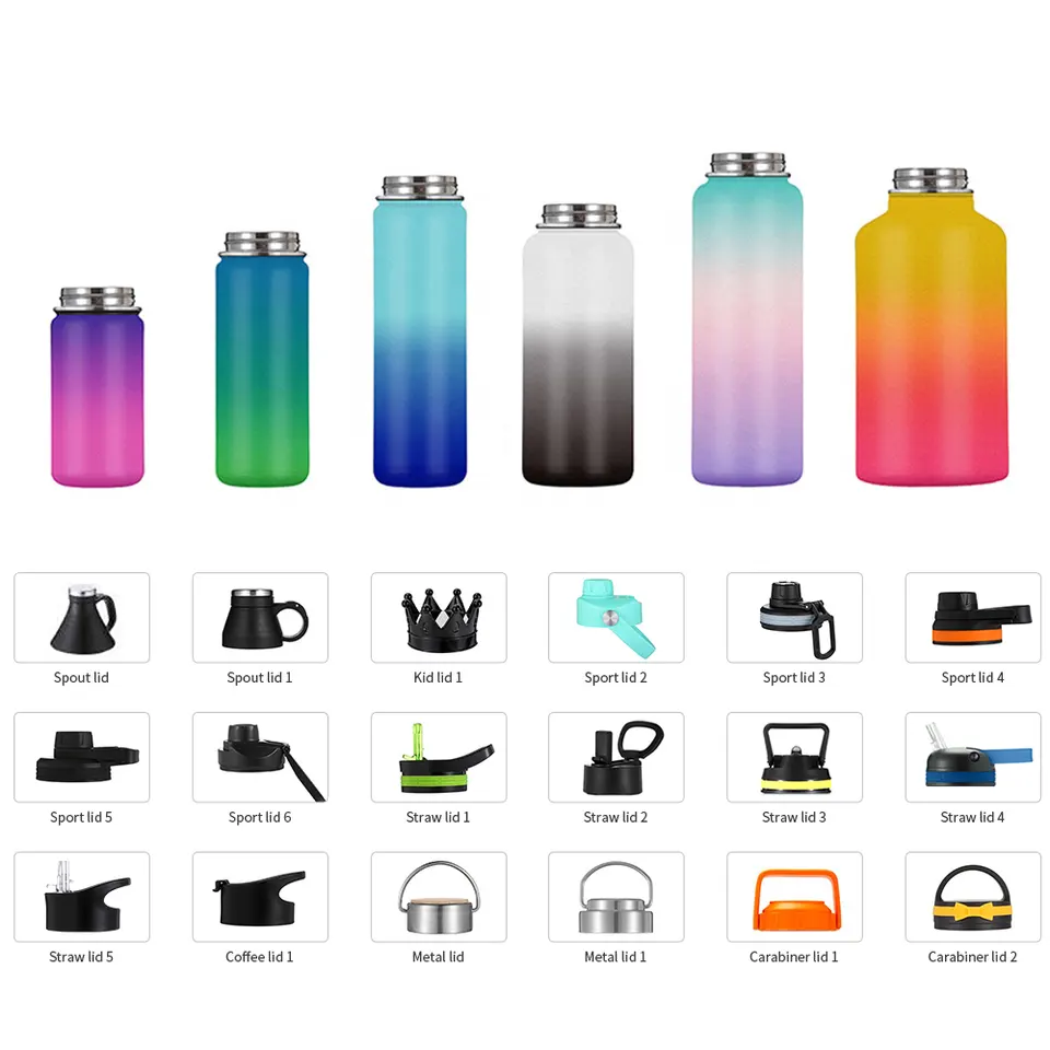 Outdoor Sport Wide Mouth Water Bottles with Straw China