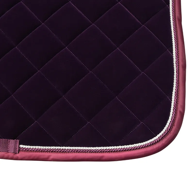 China Velvet Fabric of Equestrain Horse Saddle Pad
