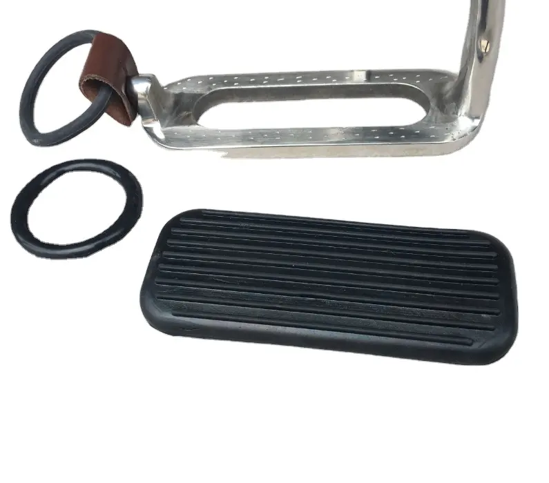 Horse Lightweight Stainless steel Stirrups with Rubber treads