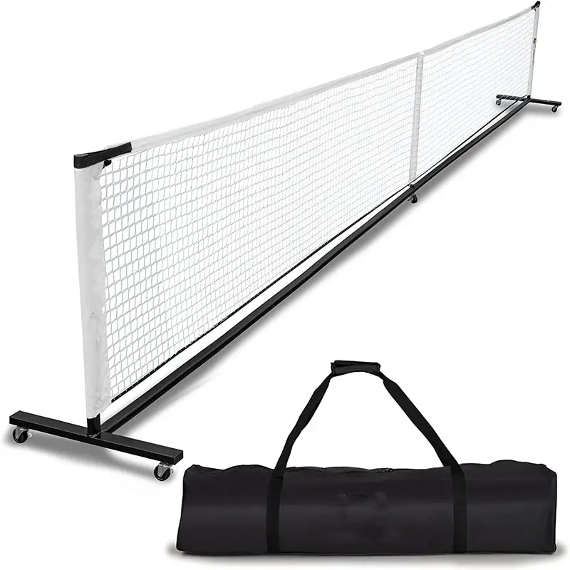 Sport Game Pickleball Portable Pickleball Net with Wheels Regulation Size 22FT Net For Outdoor and Indoor Use