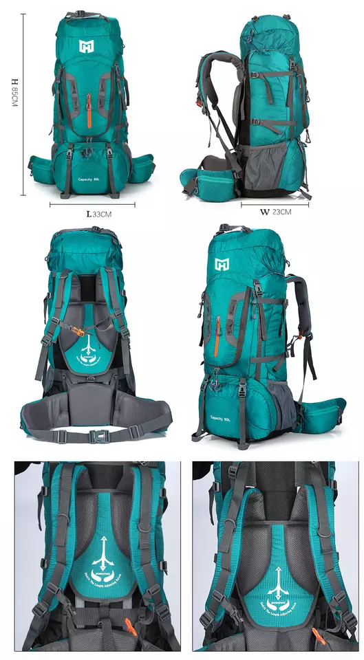 Camping Large Capacity 80L Backpack Detachable Knapsack China