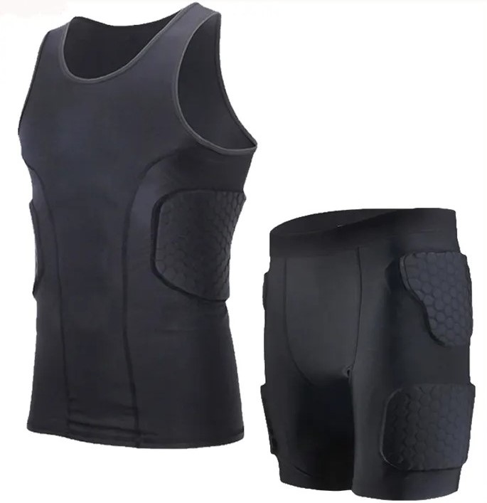 Body Armor suit Vest and shorts Protective padded for Sports