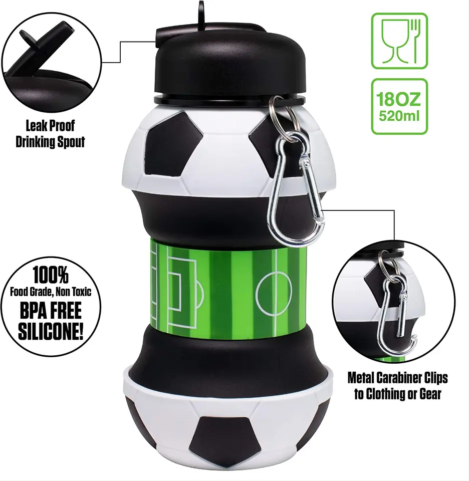 Straw Silicone Gym Sports Water Bottle With Custom Logo China