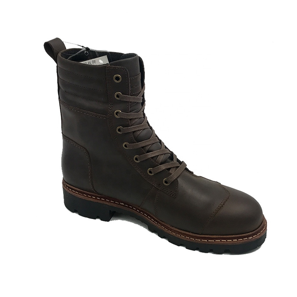 PPE Standard Waterproof Lace Up Mens Motorcycle Boots