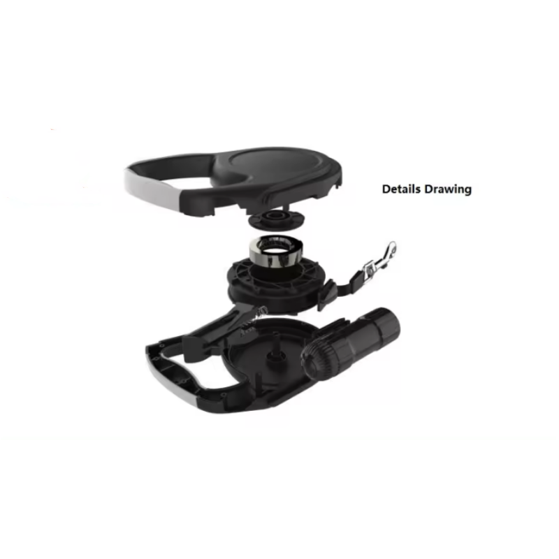 China Supplier Retractable Leash With LED flashlight