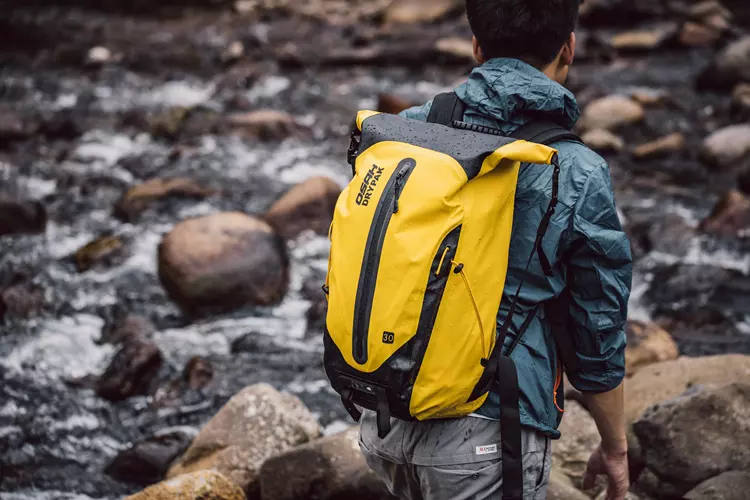 Water Resistant Pvc Bag 30L Sport Backpack Unisex Daily Knapsack