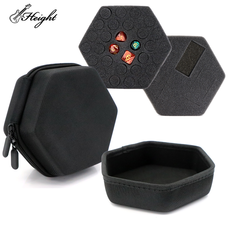Black Dice Case with 1 Collapsible and 2 Foams