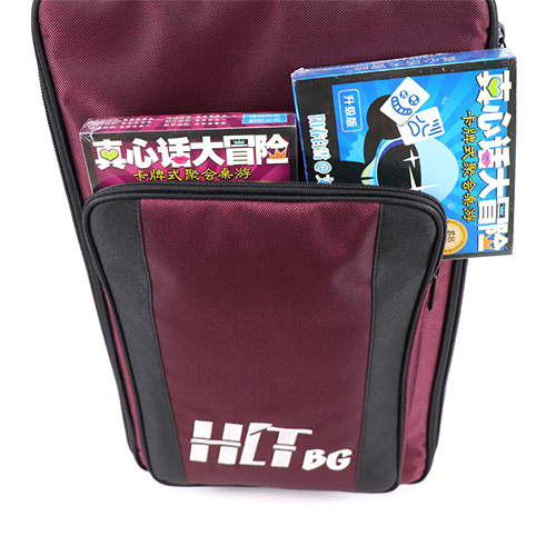 The HITBG01RB front bag can hold your card game and board game accessories.