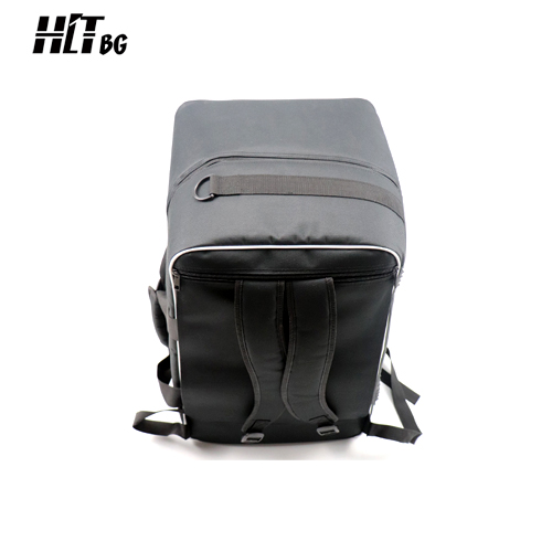 Top view of HTBG05-BW board game backpack(as a backpack)
