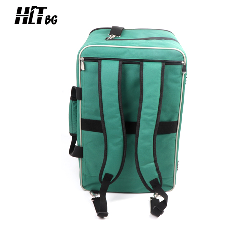 HITBG24-GN green board game bag can use as backpack and the should is foldable