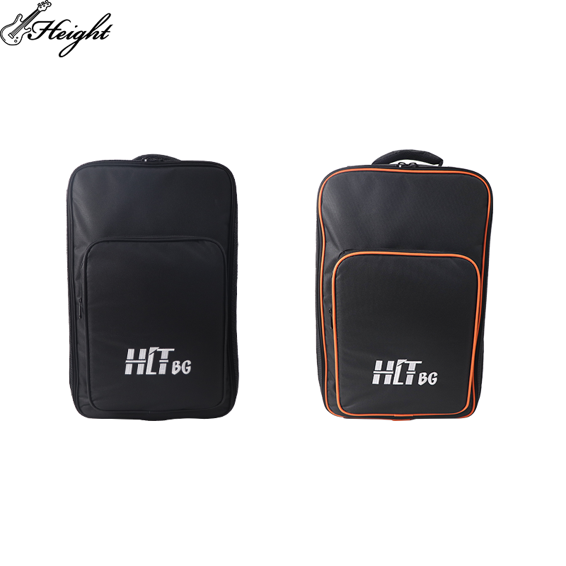Inside look of bag with mat holder tray