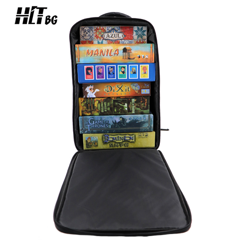 Height board game backpack can hold 7 pieces standard board games