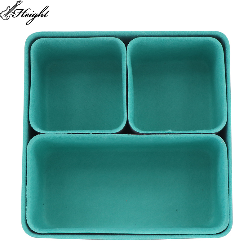 Inside look of bag with mat holder tray