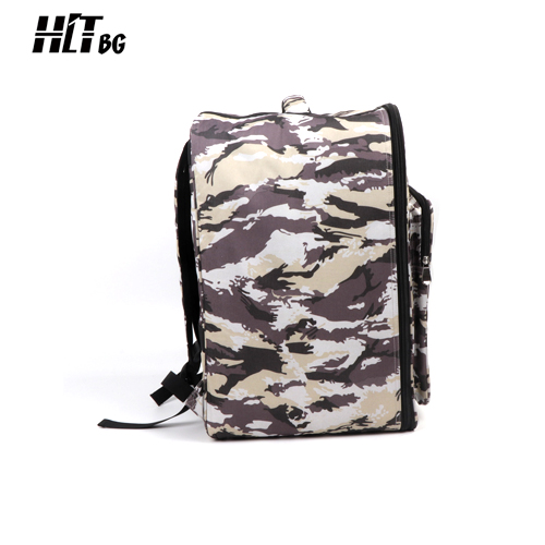 Side view of HITBG02-BF camouflage board game backpack